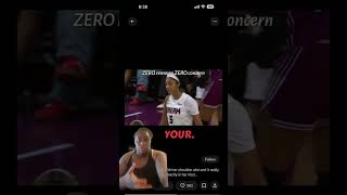 Angel Reese offensive play that causes nyra Salably to hurt self fouling reese  #wnba #explorepage
