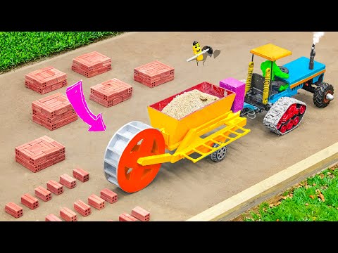 Diy making mini Bricks Making Machine | Amazing Process of Making Bricks Making Production Factory