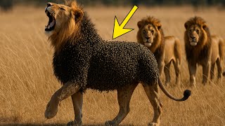 Millions of Bees Attack Lion in African Jungle | Rescue Team Rushes to Save Him #viralvideo #lion