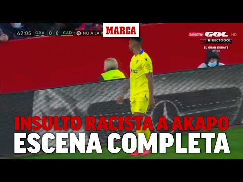 El vídeo de la vergüenza: así cazaron las cámaras al aficionado que insultó a Akapo I MARCA