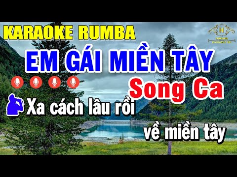 Em Gái Miền Tây Karaoke Song Ca Nhạc Sống Rumba | Trọng Hiếu