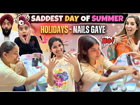 Saddest Day Of Summer Holidays - Nails Gaye | RS 1313 VLOGS | Ramneek Singh 1313