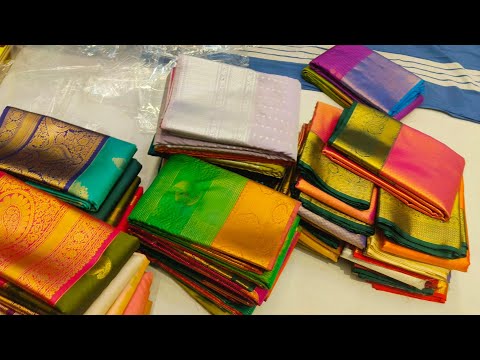 ಚಿಕ್ಕಪೇಟೆ ಸೆಮಿ ಕಂಚಿ ರೇಷ್ಮೆ ಸೀರೆಗಳು chickpet wholesale silks sareess kanjivaram bridal silk