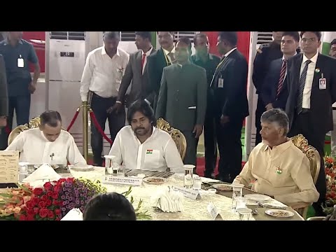 CM Chandrababu | Pawan Kalyan | "At Home" Program In Raj Bhavan | Nara Lokesh | Cinema Garage