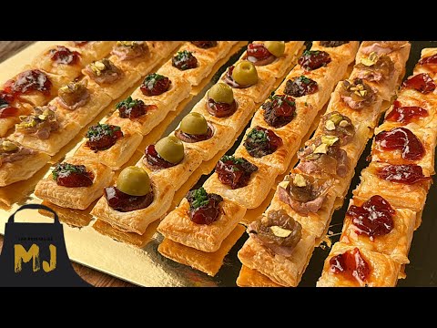 49 canapés con hojaldre muy fáciles y rápidos de hacer