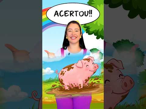 🐷 Porquinho, Pato ou Coelho? Adivinhe Quem se Sujou na Lama! 🎶