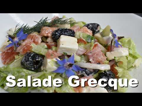 LA Salade Grecque Rafraîchissante de l'Été (avec un Tzatziki onctueux !)