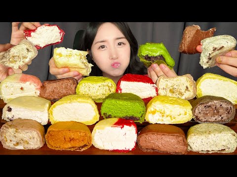 크림빵계의 원탑👍 말차 크림빵 & 우유 크림빵 & 초코 크림빵 먹방 ASMR | EATING SOUNDS CREAM BUNS BREAD MUKBANG