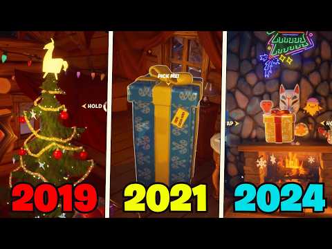 Evolution of Fortnite Christmas Presents (2019 vs 2024)