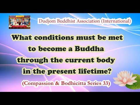 Compassion 33 Conditions needed to become a Buddha through the Current Body in the Present Lifetime?