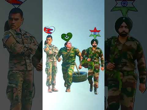 India 🇮🇳 Pakistan 🇵🇰 Nepal 🇳🇵 I Love Army 🧡🤍💚 || 🇮🇳🇵🇰🇳🇵 26 January Drawing #shorts #art #ashortaday