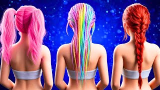 Crazy Girly LONG vs SHORT Hair Struggles! Makeover Hacks and Beauty Gadgets