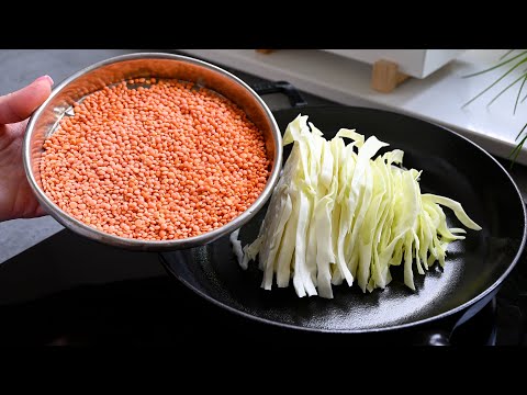 Linsen mit Kohl sind besser als Fleisch! Leckeres und Einfaches Kohlrezept! Muss man probieren!
