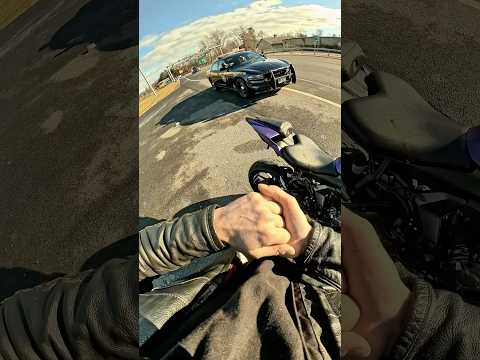 New York State Police Check on Cold Biker Pulled Over on Highway