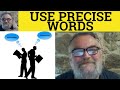 Effective Use of Verbs in Communication