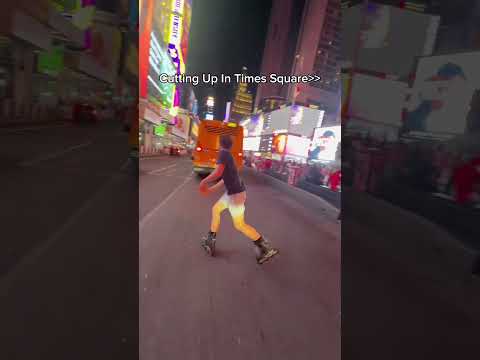 Rollerblading In TIMES SQUARE!