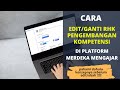 Perubahan Rencana Hasil Kerja