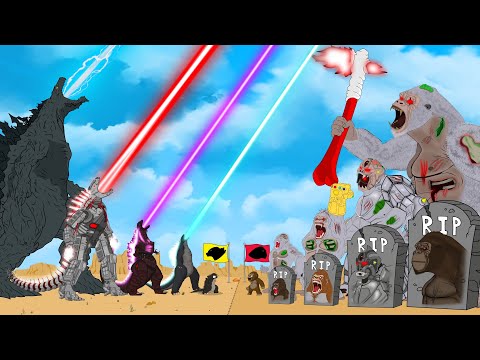 Evolution of GODZILLA vs Zombies KONG: Monsters Ranked From Weakest To Strongest? FUNNY Cartoons