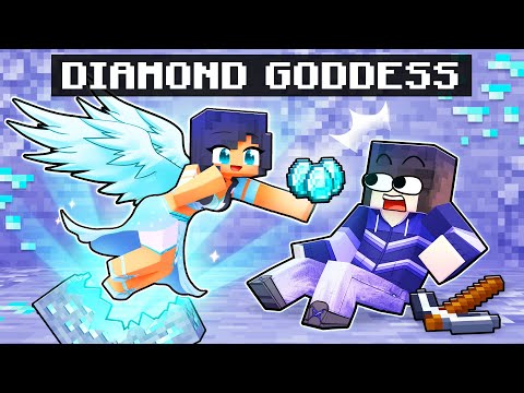 Playing as a DIAMOND GODDESS in Minecraft!