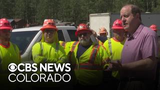 YouTube video thumbnail: Governor Thanks Colorado Transportation Workers who Jumped Into Action After Fire Destroyed Bridge