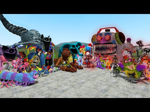 ALL POPPY PLAYTIME CHAPTER 3 CHARACTERS VS ALL FNAF ANIMATRONICS In Garry's Mod!