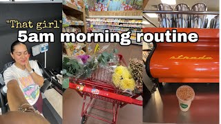 5AM REALISTIC Morning routine ♡ Self Care, Pilates, Healthy Habits!