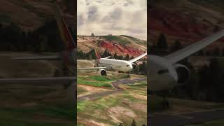 MOST PLANE ASIANA AIRLINES Boeing 777 Landing at Madeira Airport #shorts #extremelandings