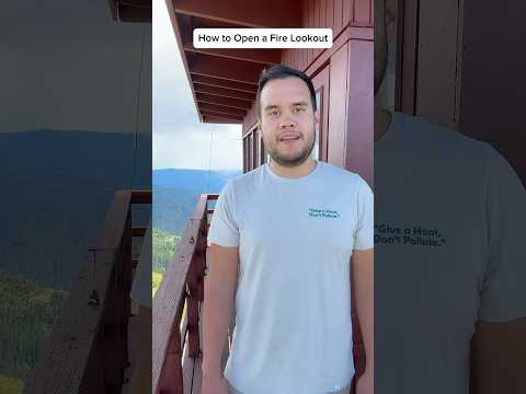 How to open a fire lookout for the season #firelookout #howto #mountains #summer