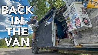Back in the Van?! - Vanlife in a windy City, Walmart Meal & Repairs