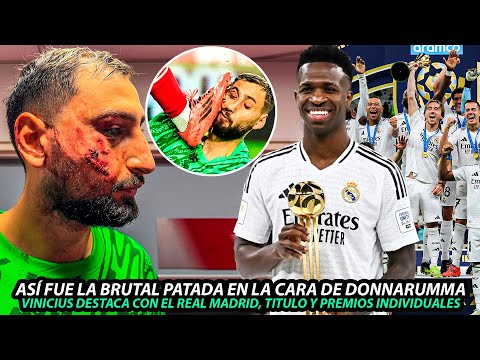 Así FUE el BRUTAL PLANCHAZO a DONNARUMMA | EXHIBICIÓN de VINICIUS que SE LLENA de TITULOS y PREMIOS