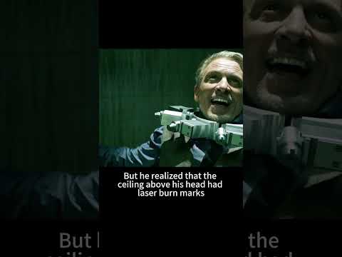 In 30 seconds, nine lasers will cut him.