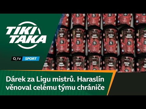 TIKI-TAKA: Dárek za Ligu mistrů. Haraslín věnoval celému týmu chrániče