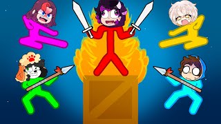¡TODAS LAS CHICAS CONTRA MI! 😂💥 MOMENTOS DIVERTIDOS STICKFIGHT