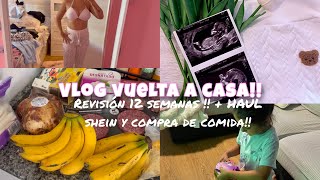Revisión 12 semanas 🤰🏻 compra de comida + HAUL shein !!! VLOG DIARIO ☀️