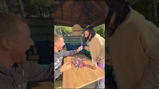 রাজু & চম্পা lollipop খেলো😋🍭💫 mini wood toy -woodworking art skill wood #shorts #funny #video