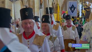 38 Freiberger Bergstadtfest  Bergparade  Auszug Dom