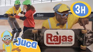Juca aprende a andar de skate  🛹 HORA DO JUCA BRASIL! | Vídeos Educativos para Crianças