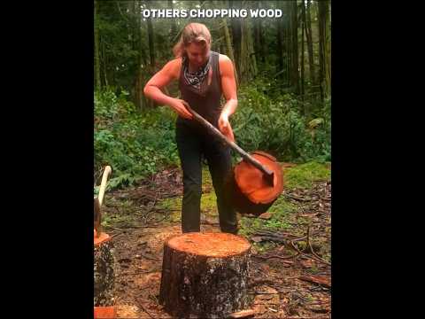 Others chopping wood vs. This Man💀