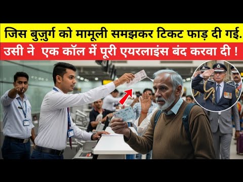 जिस बुजुर्ग को मामूली समझकर टिकट फाड़ दी गई..उसी ने एक कॉल से पूरी एयरलाइंस बंद करवा दी