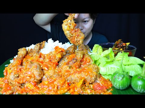 BARU PERTAMA KALI MUKBANG AYAM GEPREK CABE SERATUS GILA AMPE GAK BISA NELEN