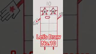 How to Draw Numberblocks 10 Tutorial | Easy Step-by-Step Drawing & Coloring for Kids