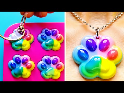 Make Your Own Jewelry! 💖 COOL Epoxy Resin & 3D Pen Techniques You’ll Love! by Lol!Pop