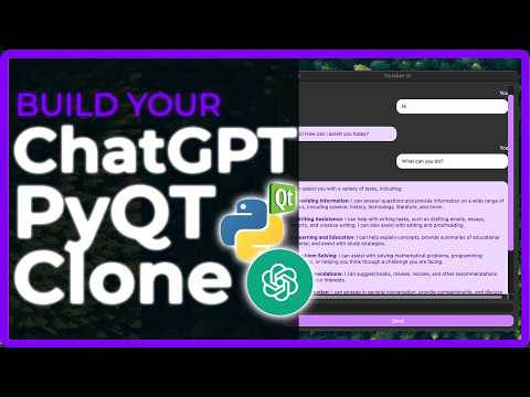 Build your own ChatGPT PyQT Clone