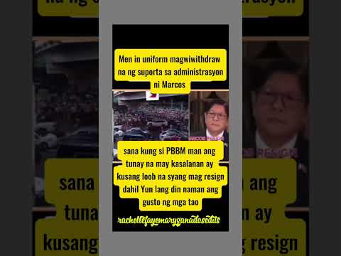 Men in uniform withdrawal their trust to Marcos Administration#withdraw#trust#shorts#trendingshorts