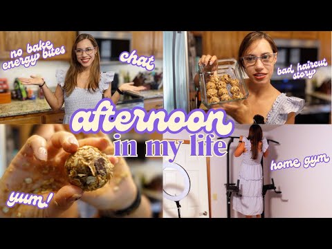 Spend an Afternoon with me! | Energy Bites 😋 + Homemaking ✨ | FEMCAST VLOG 1