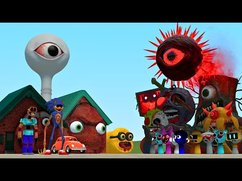 UPGRADED HORROR SPRUNKI VS ALL NEW MONSTERS In Garry's Mod