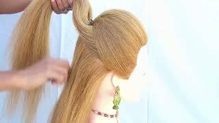 Beautiful easy hairstyle for girls / Latest ponytail hairstyle for girls