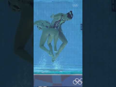 Would you rather watch #ArtisticSwimming performances like this or with the original POV?#Olympics