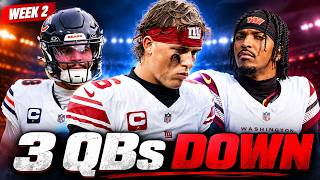 3 NFL Quarterbacks Injured in Week 2 — Jaxson Dart Out for Season