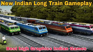New Indian Long Train Update | New Indian Train Simulator Gameplay 2025 | Real Indian Train Game2025